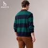 HAZZYS Men's Corduroy Wide Stripe Lapel Sweatshirt