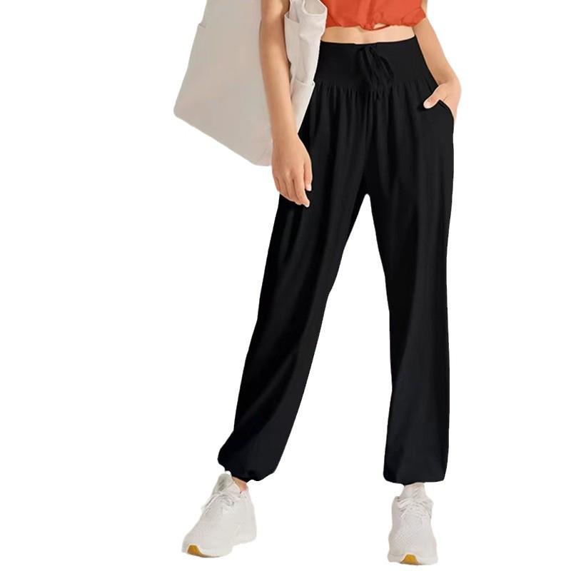 Lulu Women's Quick-Dry Loose Fit Drawstring Yoga Pants