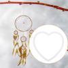 10Pcs Dream Catcher Materials Heart Shape Acrylic Rings Ideal for DIY Hanging Ornaments Handmade Crafting Accessories Decoration