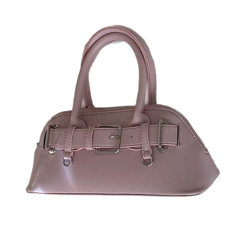 Korean version of spring fashion bag crossbody bag women's 2025 new simple hand-held shell bag versatile shoulder bag