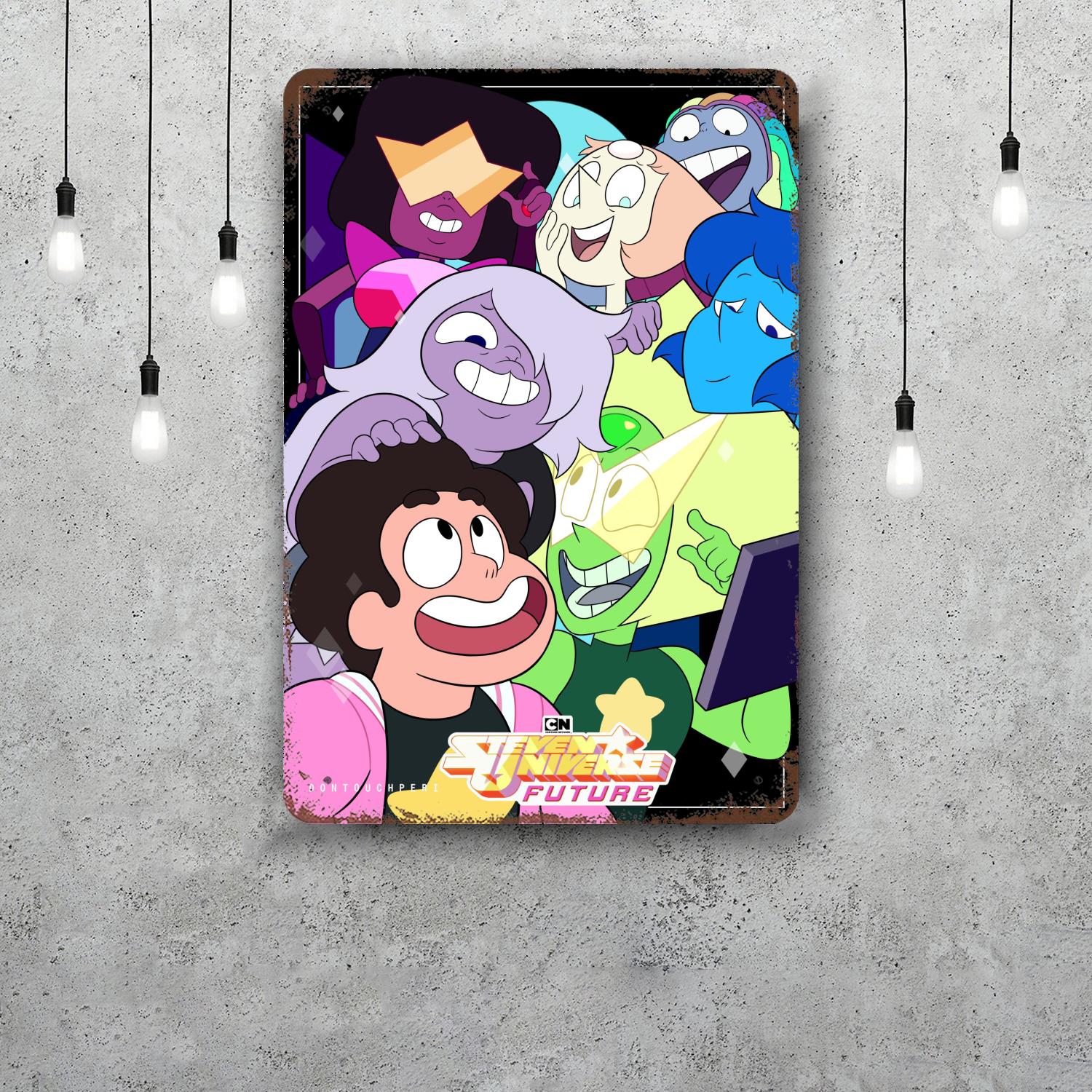 

Steven Universe Funny Bar Metal Sign Retro Plaque Vintage Sign Alcohol Drinker Pub Club Man Cave Kitchen Wall Decoration 20x30cm（7.8x11.8inch）