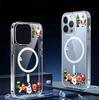 Christmas Magnetic Compatible iPhone 15/16/17 Pro Max Transparent Case
