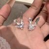 Exquisite Sparkling Bunny Ear Studs - Elegant, Cute, and Luxurious Women's Earrings