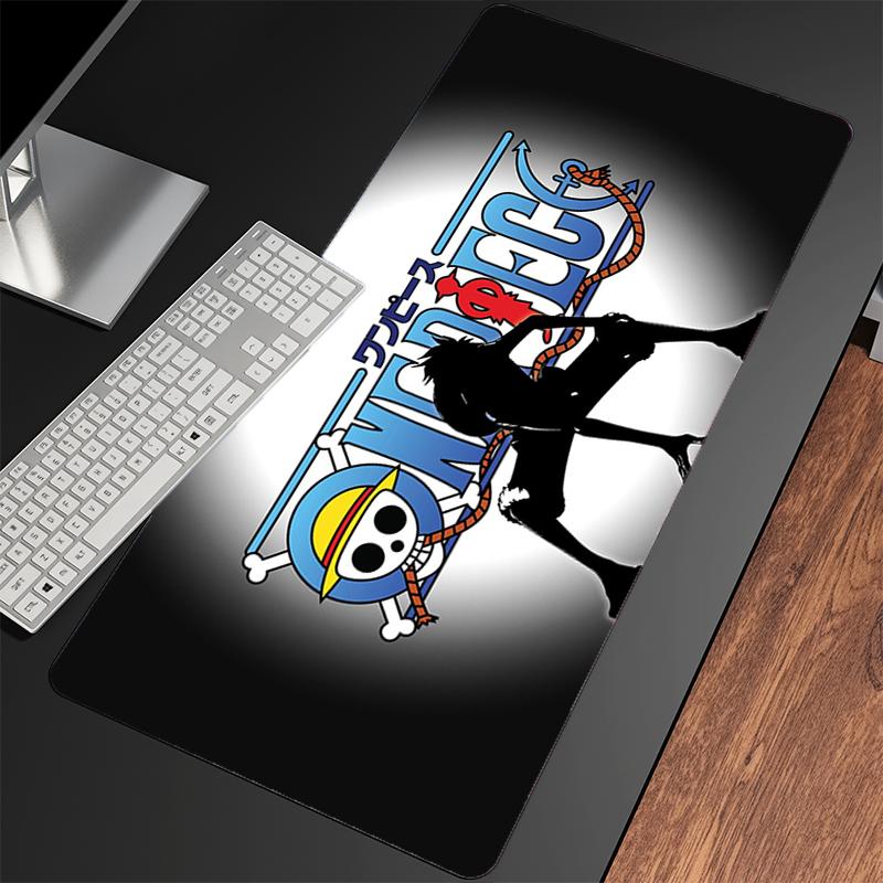 Mouse Pad Anime Professional Gaming Accessories Rubber Computer Keyboard Desk Mat Oone Ppiece Luffy Lock Edge Gamer Mousepads