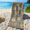 Kleiner Bär mit bunten Blumenmustern Polyester-Mikrofaser-Strandtuch ist sehr saugfähig, geeignet für Schwimm- und Strandausflüge