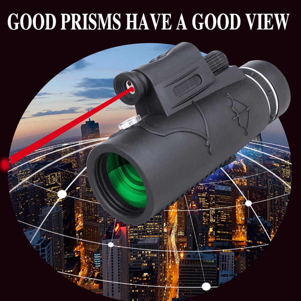 Single-tube High-definition Telescope for Day and Night Can Be Connected To Mobile Phone Concert Laser Infrared Night Vision Telescope with Lamp.