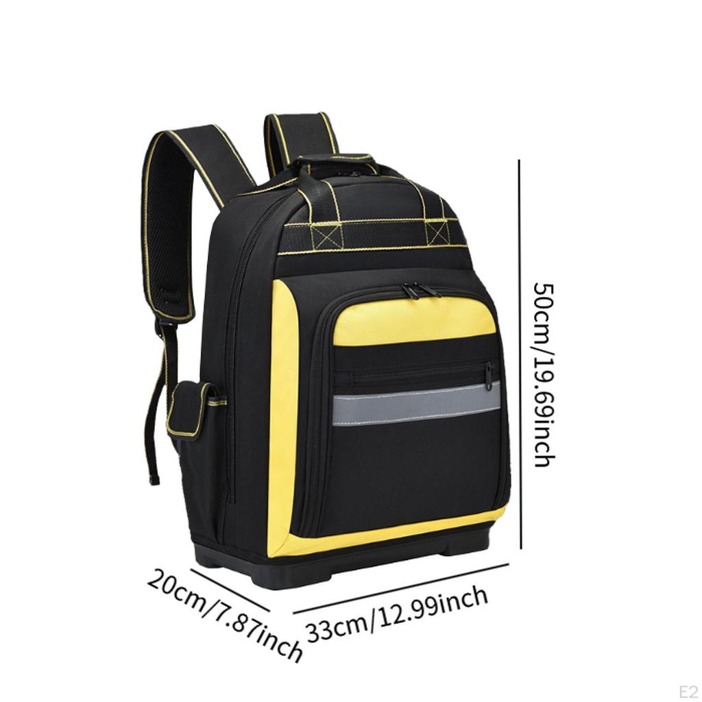 Tool Backpack Heavy Duty Multifunctional Large Capacity Oxford Cloth Bag Gardener for