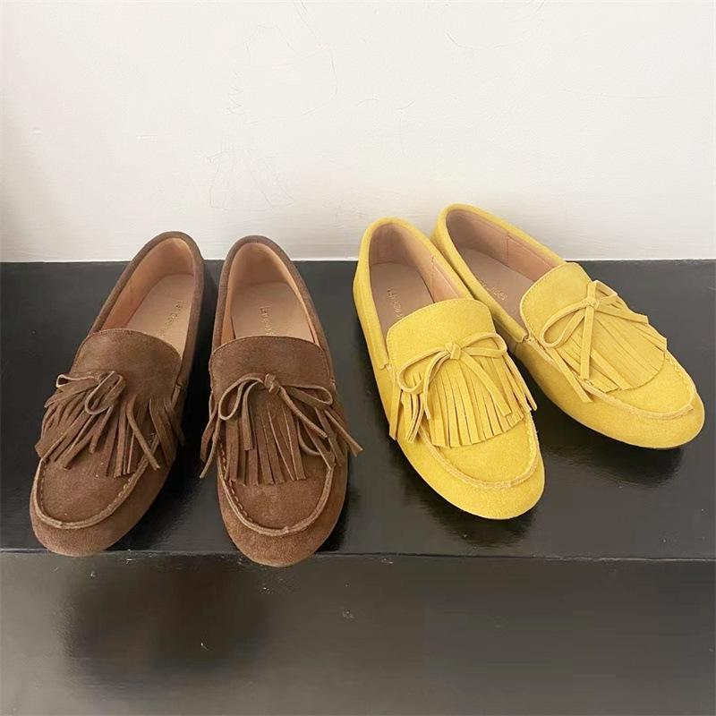 Fashion AIYUQI Women's Loafers Genuine Leather  2025 New Non-slip Shallow-mouth Driving Female Shoes Large-size Moccasins For Women
