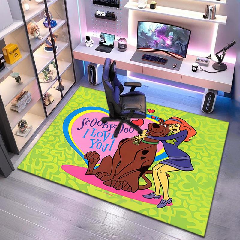 Halloween Cartoon Comedy Adventure Movie Scooby-Doo Carpet Is Suitable for Living Room and Bedroom Doormats Office Balcony Decorative Carpet V7