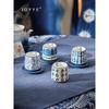 JOYYE Dye-Rhyme Flower White Porcelain Tea Set Gift Box