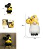 Bumble Bee Nordic Gnome Gonk Tomte Sunflower Plush Doll Ornament Decor Adorable Size With Black Yellow Colors