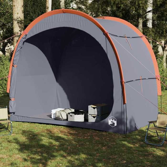 VidaXL Waterproof Grey and Orange Storage Tent, Storage Tent, Lightweight Tent, Utility Tent, Tent, Tent 94642