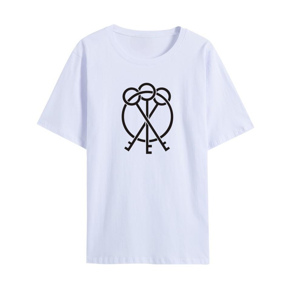 

2025 Лето Последняя мода Люксовый бренд хлопковый принтованный топ футболка досуг Спорт Бизнес круглый вырез мужской и женский топ футболка XXXXL