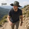 Wide Brim Fan Cap Solar Hat, UPF 50+ Sun Hat with 2 Outdoor Cooling Fans, & USB Rechargeable, 3 Speeds for Fishing/Camping/Hiking/Gardening