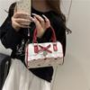 Korean Cute Bow Handbag Women's 2025 Summer Sweet Fashion Lace Edge Versatile Shoulder Messenger Bag