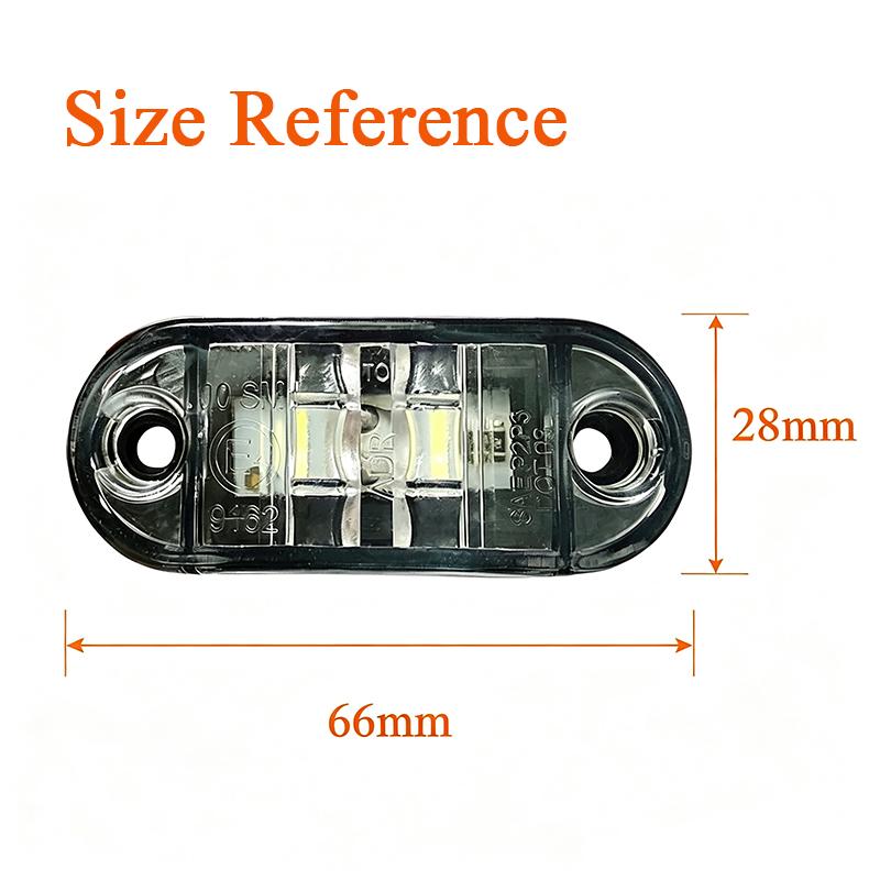 2/5/10PCS 12V 24V Universal Marine Boat Navigation Light Truck Warning Signal Side Marker Lights Clearance Lamp Car Accessories 3