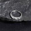 Minimalist Silver Color Men's Ring,Embossing Radiation Sunburst Stainless Steel Tail Ring,Stylish Wedding Finger Ring Gifts
