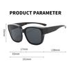 Pánská móda skládací sluneční brýle skládací sada brýlí pro ženy skládací krytka venkovního zrcátka Brýle na řízení