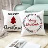45cm Christmas Cushion Cover Navidad Merry Christmas Decorations For Home Xmas Noel Cristmas Ornaments New Year Gifts