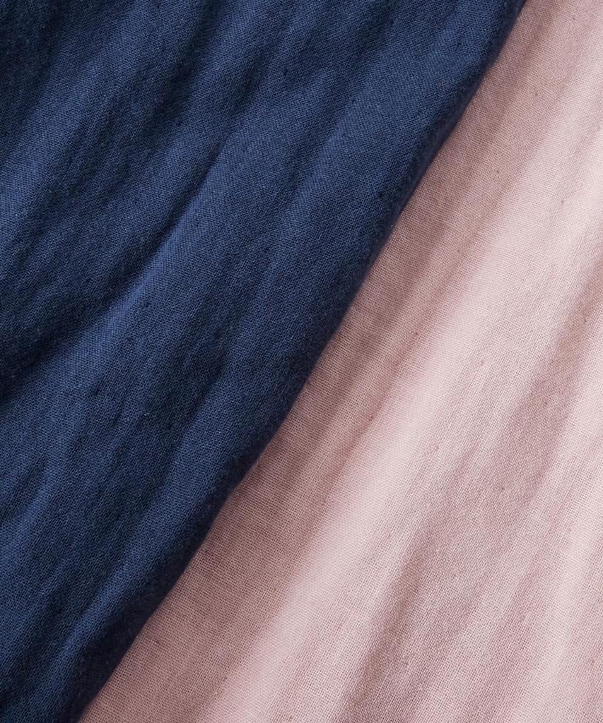 Nissen Pajama and Loungewear Cotton Gauze Pajamas with Collar and Front Size LL Set, Triple-Layer 100% Opening, Greige,