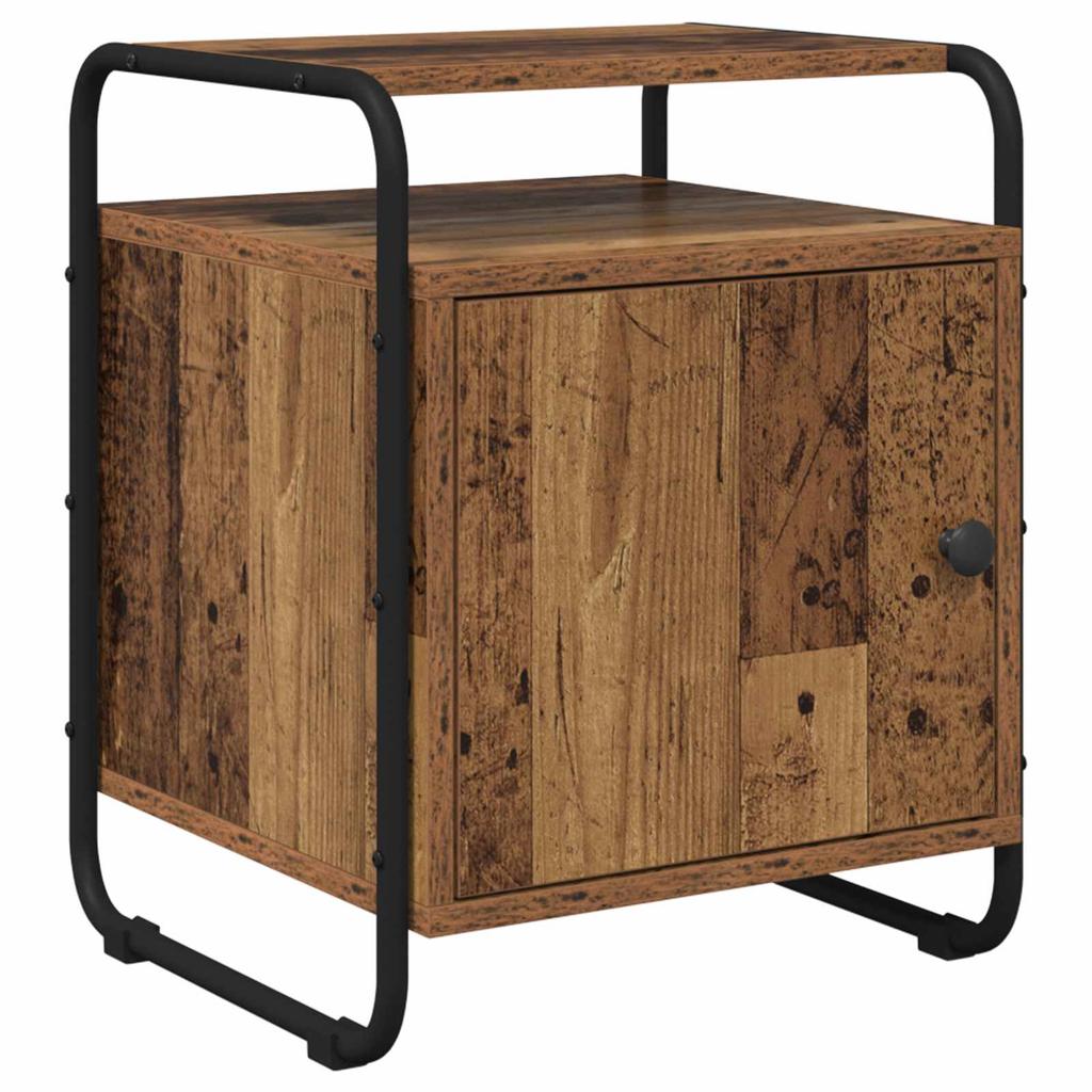 Nightstand 2 pcs. Reclaimed Wood Engineered Wood