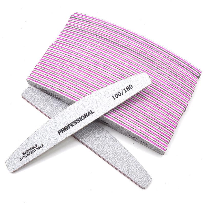 

Высококачественная профессиональная пилка для ногтей полумесяц, фиолетовая основа, износостойкая с зубчиками 17.8 x 2.8 x 0.4 cm