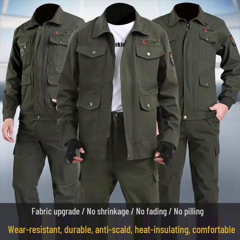 Men's Thickened Pure Cotton Workwear Set