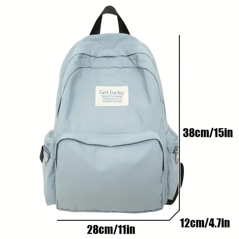 2025 Korean Backpack Women Ins Style College Bag - Simple Boho Versatile Rucksack Lightweight Casual Laptop Bag