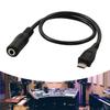 Micros USB 5P Adapter Cable 3.5mm Female Audios Cable Cord for Clip Mics Microphones Convert Adapter Wire