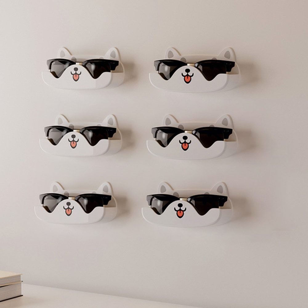 Cartoon Cat Glasses Storage Rack Punch-free Sunglass Organizer  for Desktop/Bathroom/Bedroom