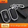 Innenleisten Zinklegierung Leder Auto Schlüsselhülle Abdeckung für Honda Civic 8. Generation Klappbarer Geschützter Schlüssel Ersatzschale Schlüsselanhänger Au