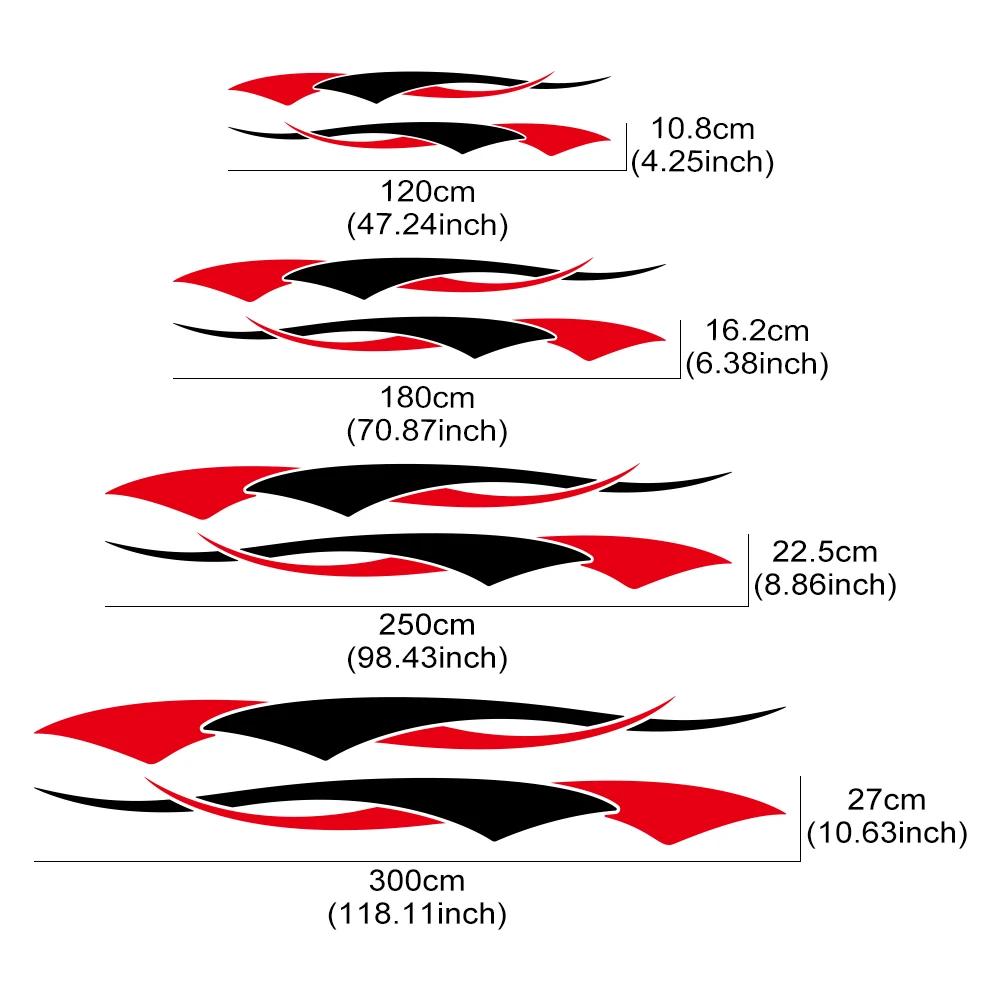 Car Stripes Stickers For Vehicle Boat RV Campervan Caravan Motorhome Truck Trailer Camper Van Auto Decoration Decals Accessories