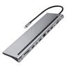 12-in-1 Typ-C Hub USB 3.0 VGA RJ45 USB-C 3,5mm Adapter für Laptop Notebook