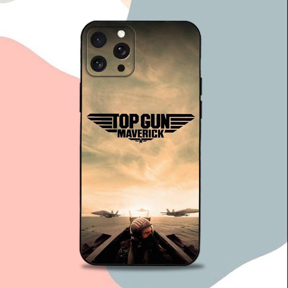 T-Top G-Gun Maverick-ES Phone Case For iPhone 15,13,16,12,11,17,14,Plus,Pro,Max,XS,XR,X,SE,Mini,Soft Silicone Black Cover