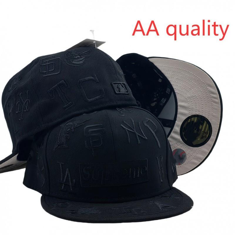 Unisex Embroidered AA Baseball Cap Flat Brim Street Style Adjustable Snapback Hat Men Women