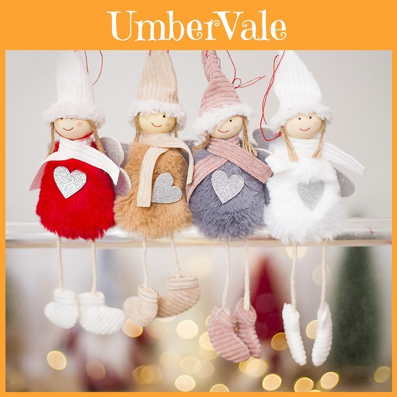 Charming 20x10cm Angel Plush Doll Pendant For Holiday Home Decor