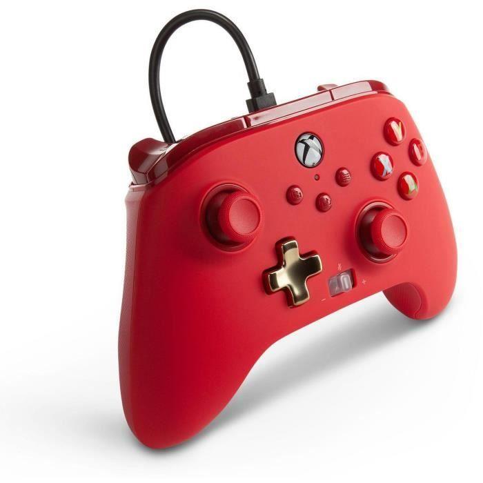 Manette filaire - Rouge - Xbox Series X et S
