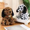 Gepunkteter Dalmatiner Plüschtier 25cm Superweicher Stoffhund Umarmbar Sitzende Pose Kuscheliges Hundeplüschtier Geschenk für Mädchen Jungen