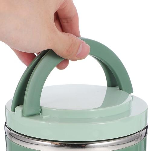 Soup Jar, Lunch Box, Summer/Winter, Large Capacity (1000ml), Leakproof, Portable, Stylish, Cute, Airtight, Stainless Steel, Lightweight, Compact, Stor