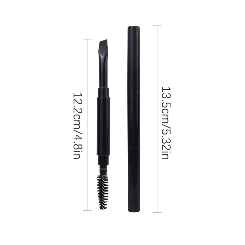 Cepillo para Cejas Portátil de Doble Cabeza Cepillo Espiral Cepillo para Delineador de Ojos Con Tapa Brocha de Maquillaje Extensión de Cejas Herramienta de Maquillaje