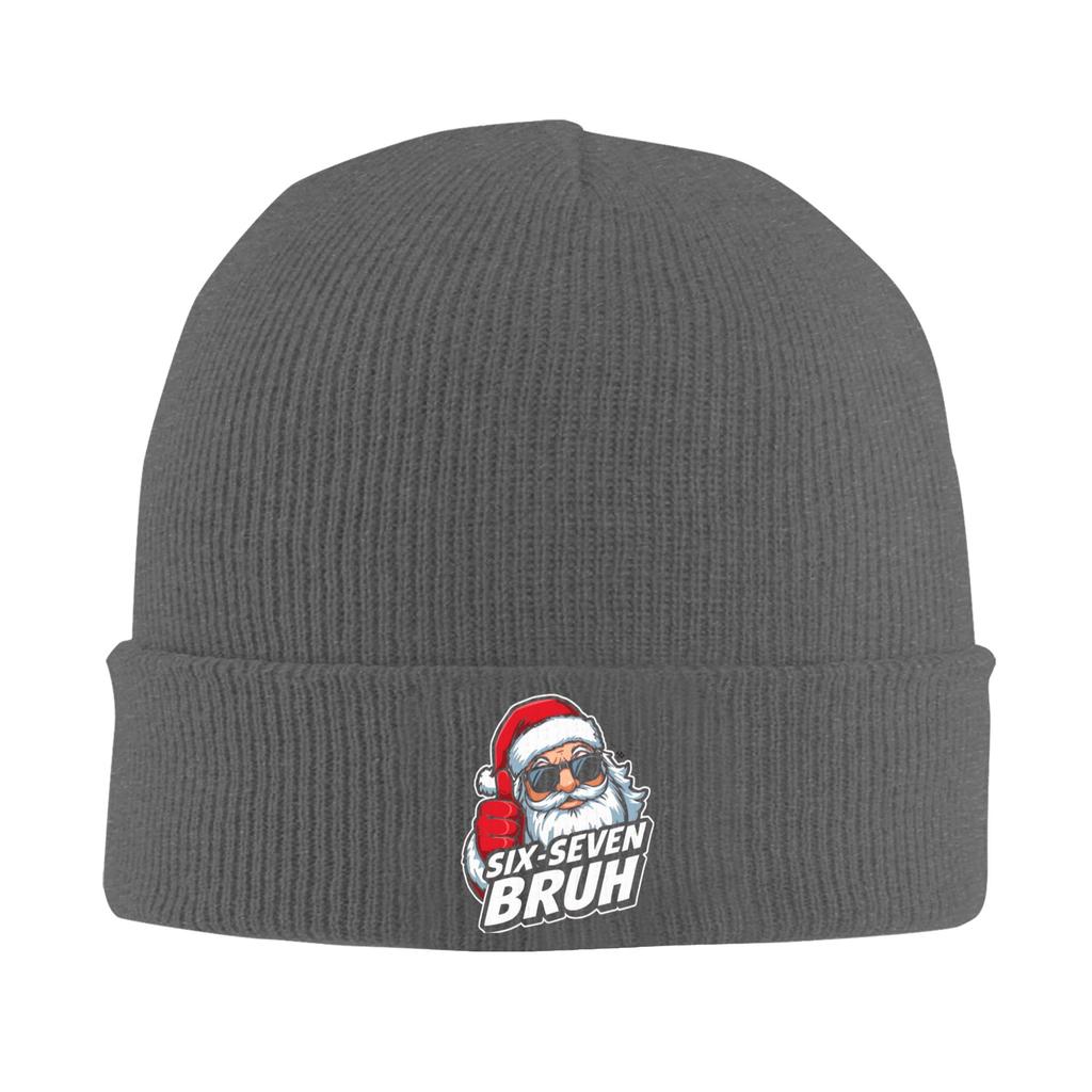 67 Six Seven Christmas Bruh Beanie Hats Skullies Beanies Men Women Hip Hop Elastic Caps Autumn Winter Kpop Graphic Bonnet Hats