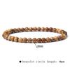 4mm Natural Agate Mini Energy Bracelet Women's Glossy Beads Semi-Precious Pulsera Jewellery Bracelet Bracelet