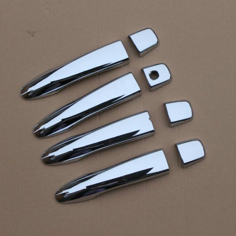 For Nissan X-Trail T32 MK3 2014- X Trail XTrail Gloss Black Chrome Car Door Handle Cover Sticker Styling Accessories