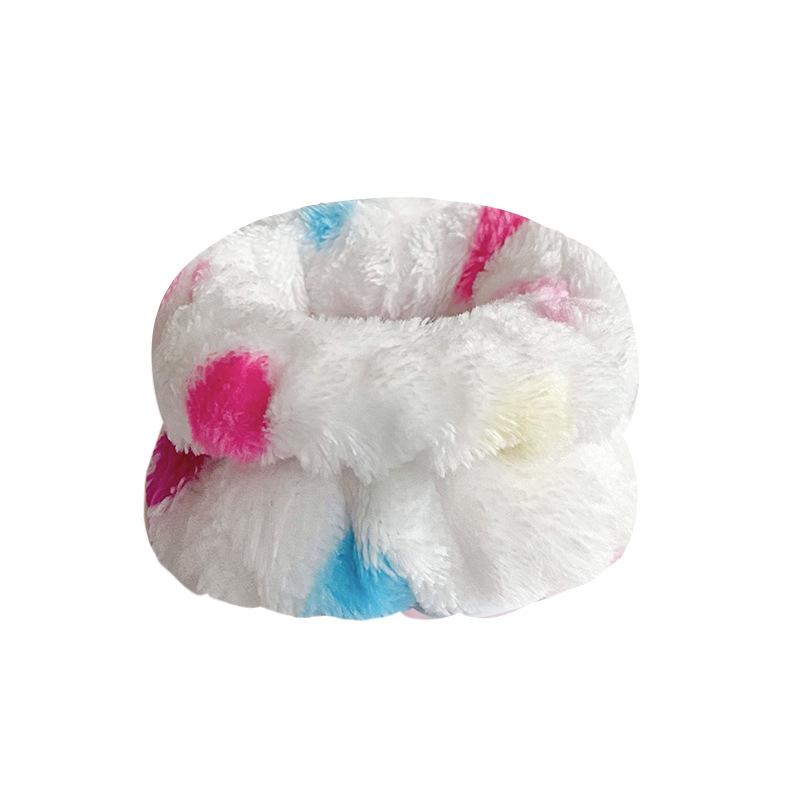 Women's Flannel Spa Headband & Wristband Set, Absorbent Wrist Bands for Face Wash