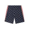 Gucci Side Contrast Striped Jacquard Shorts For Men Blue Men's 474632-X9V05-4245