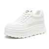 New inner height increase women's shoes show feet, small color matching versatile board shoes, casual sports fashion platform shoes children