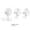 1 Set Wall Hook Traceless Wall Mounted Acrylic Washing Cloth Door Hanger for Bedroom