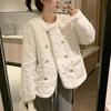 Coat for Women Cotton Plush Autumn Winter Thickened Fleece Sweatshirt Oversize Casual Coat Jacket