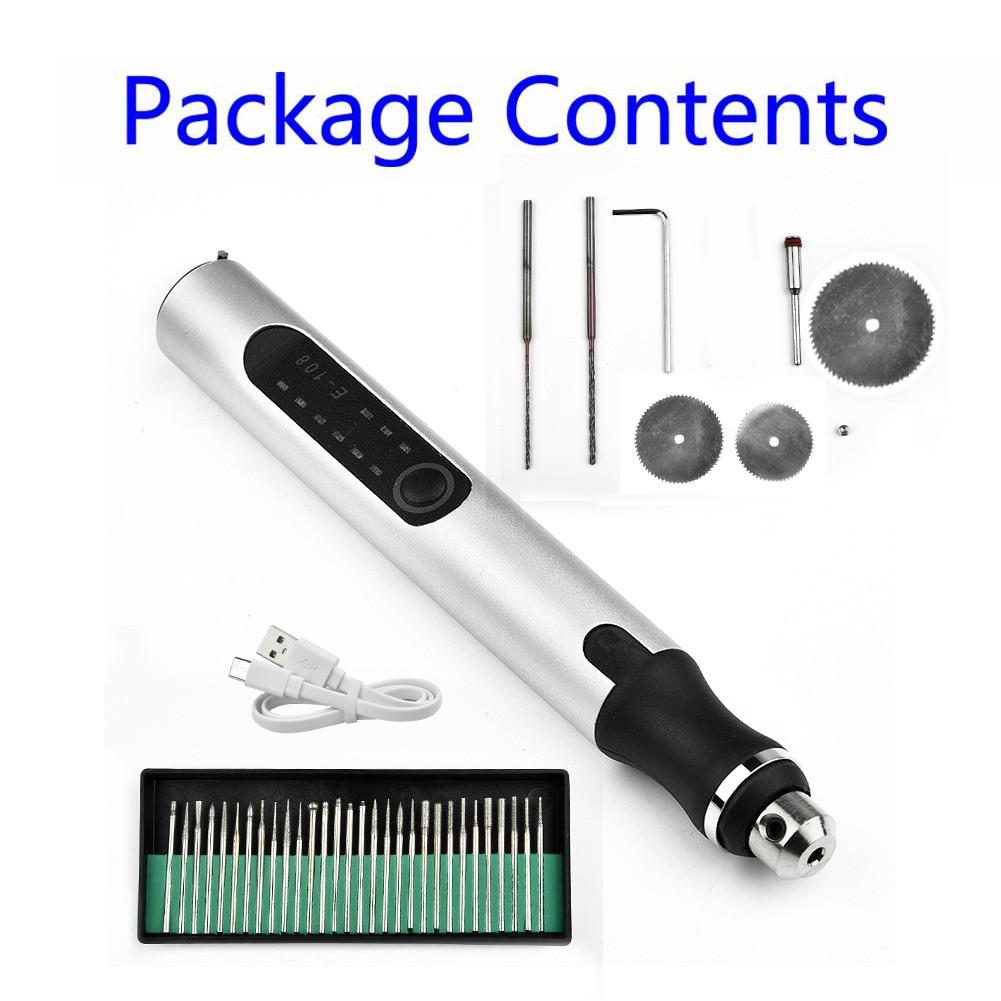 Cordless Electric Mini Drill Grinder Engraving Pen Variable Speed Rotary Tool