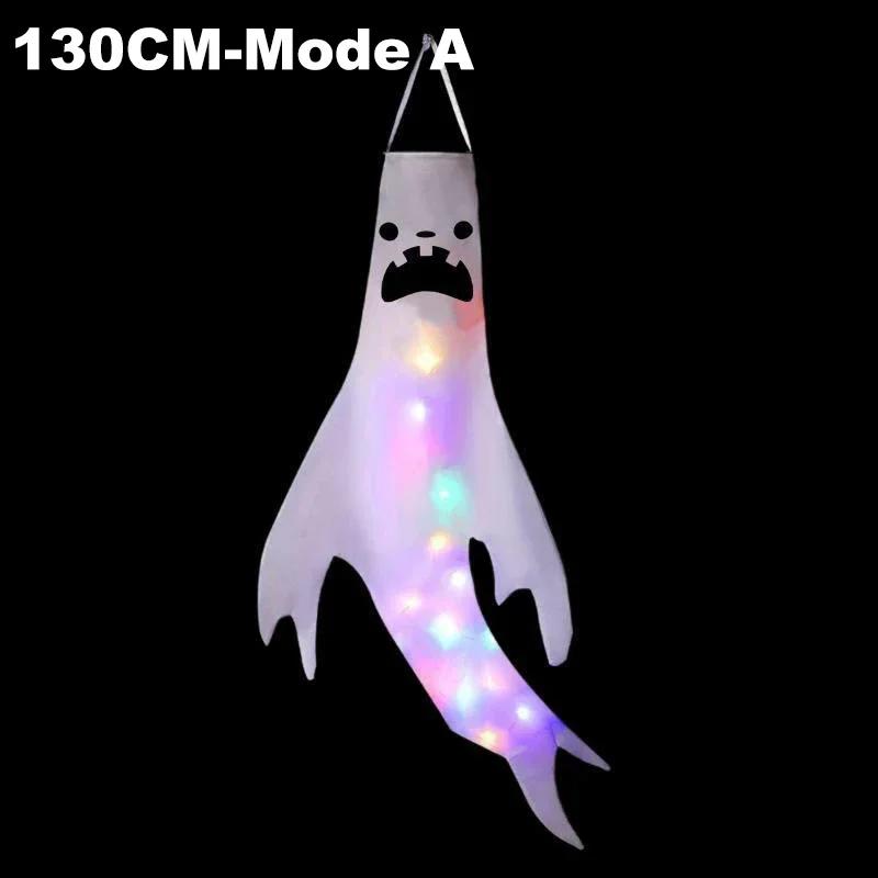 Scary Ghost Windsock LED Lighting Ghost Pendant Hanging Ghosts Ghost Festival Venue Decoration Props Halloween Party Decoration